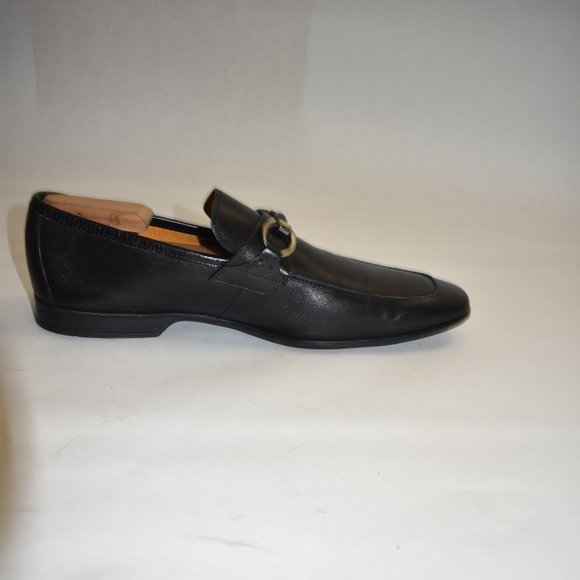 Magnanni Horsebit Leather Loafer Size 10 M Black 16482 - Picture 7 of 12